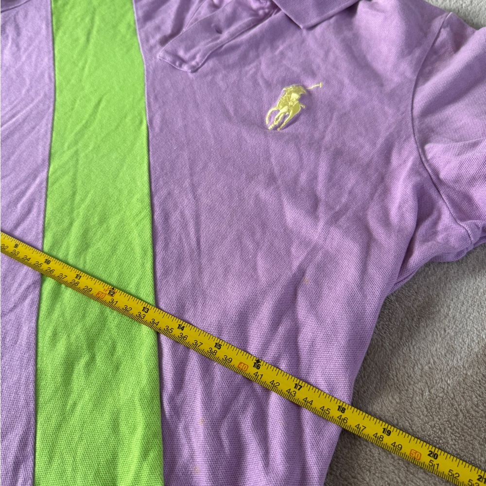 Ralph Lauren Golf Purple Green Sash Polo Shirt Women’s XL - Picture 6 of 9